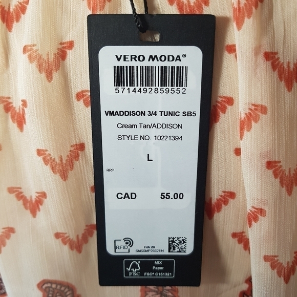 Vero Moda Addison Pullover Tunic Top - Picture 14 of 14